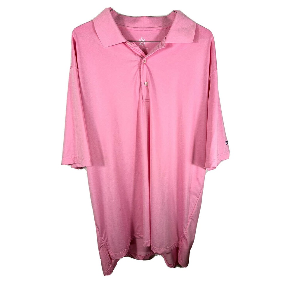 Turtleson Men's Polo Shirt Pink Short Sleeve Size XL GOLFWEEK